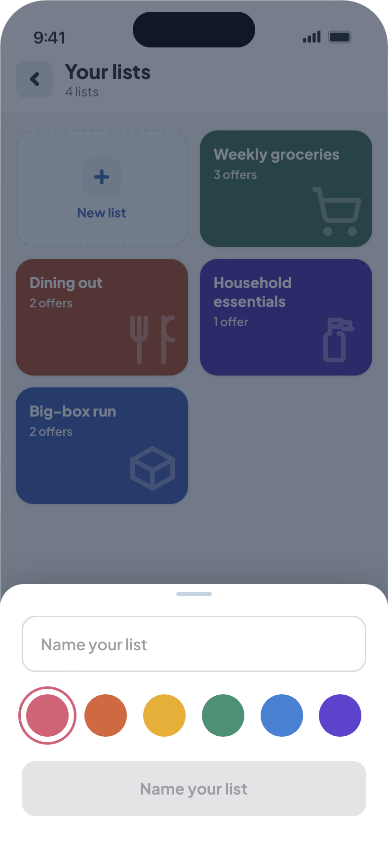 Prototype screen